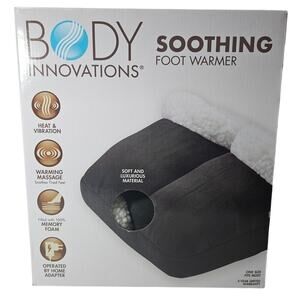 Body Innovations Soothing Foot Warmer and Massager New